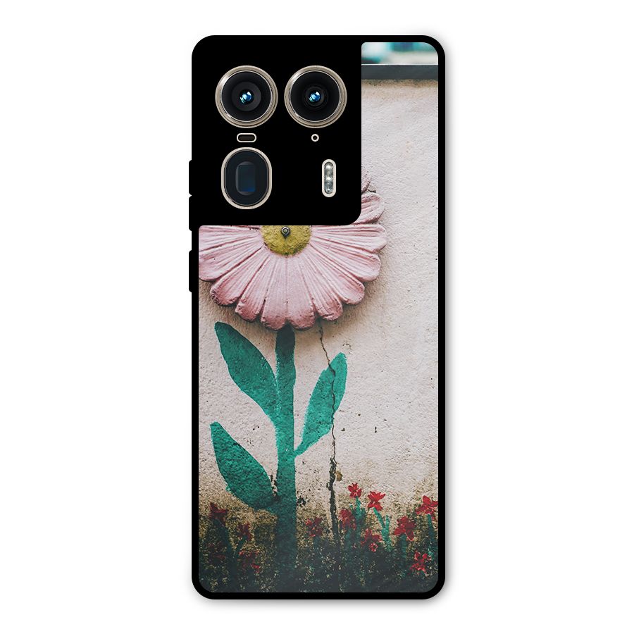 Creativity Flower Metal Back Case for Motorola Edge 50 Ultra