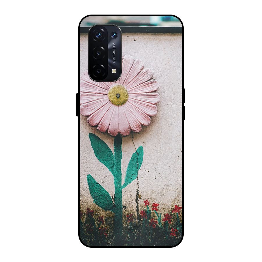 Creativity Flower Metal Back Case for Oppo A74 5G