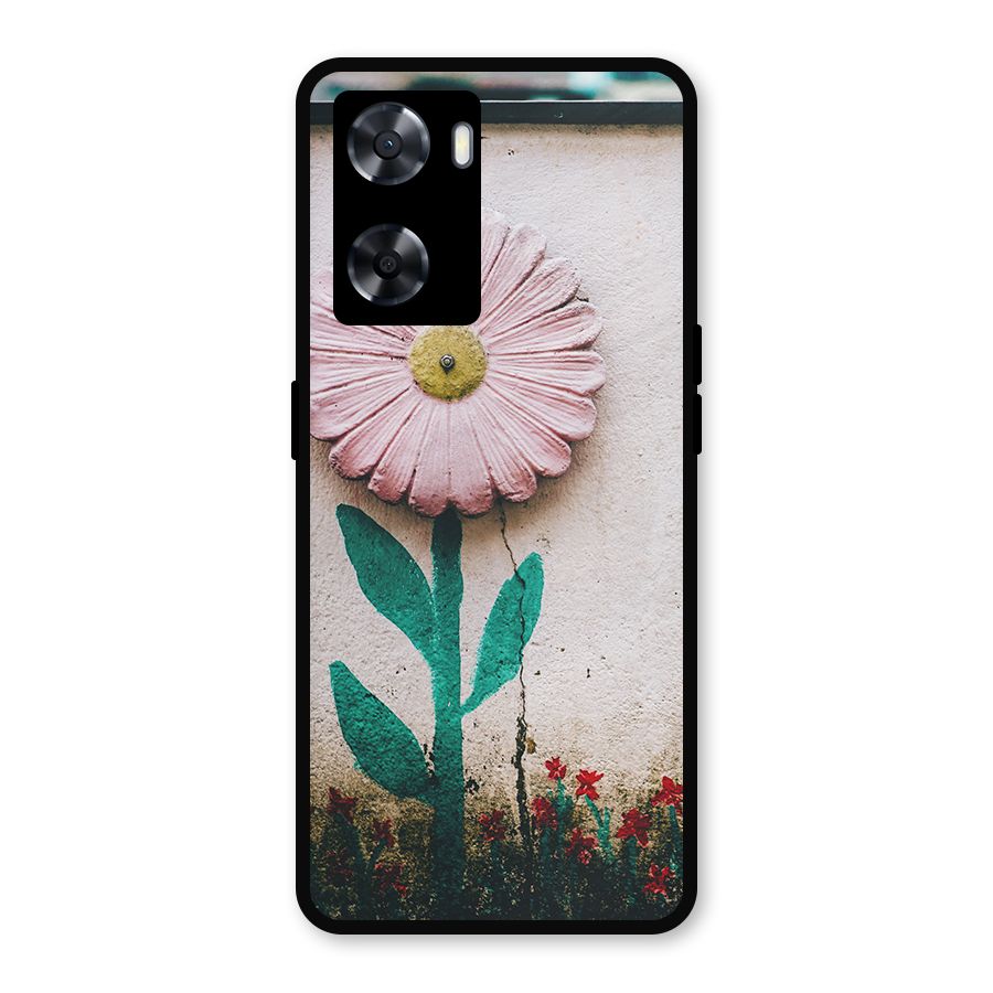 Creativity Flower Metal Back Case for Oppo A77