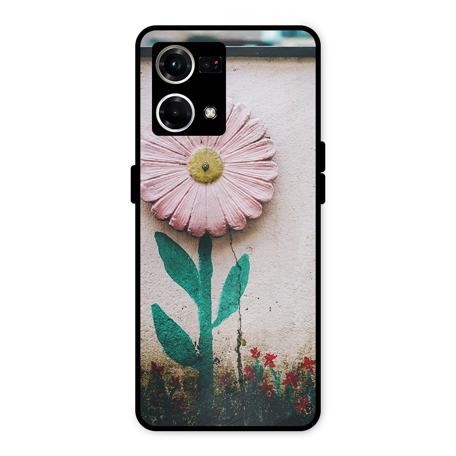 Creativity Flower Metal Back Case for Oppo F21 Pro 4G