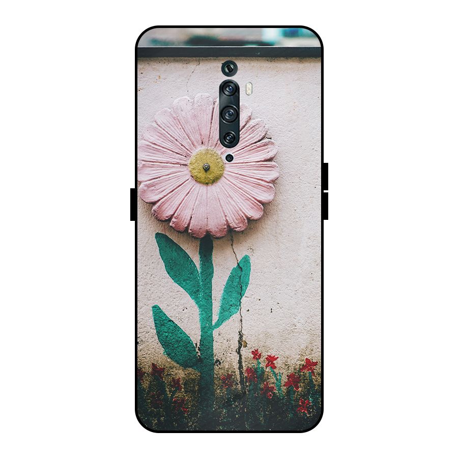 Creativity Flower Metal Back Case for Oppo Reno2 Z