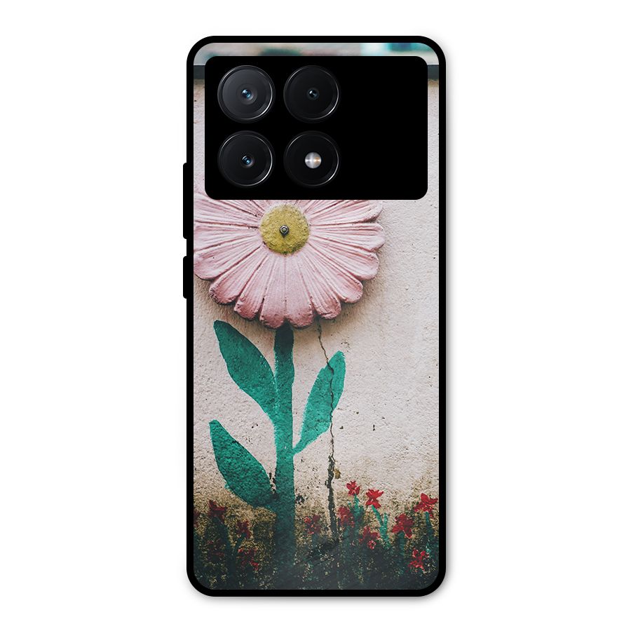 Creativity Flower Metal Back Case for Poco X6 Pro