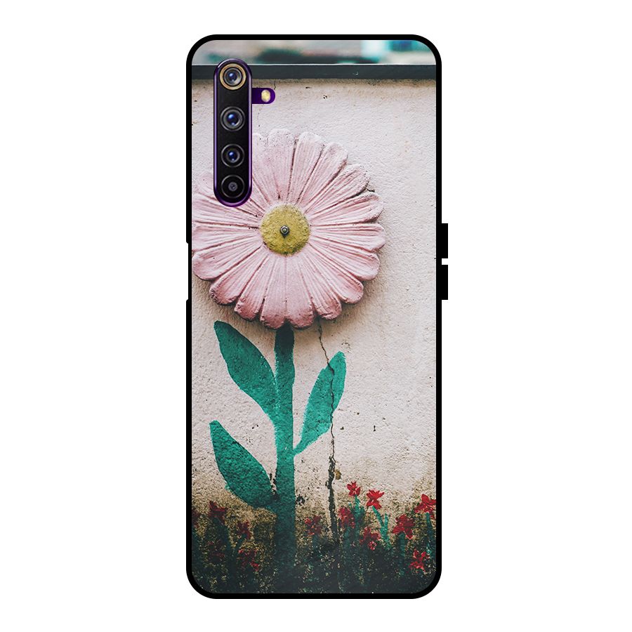 Creativity Flower Metal Back Case for Realme 6 Pro