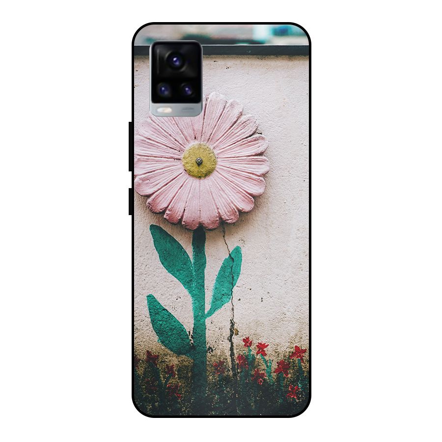 Creativity Flower Metal Back Case for Vivo V20 2021