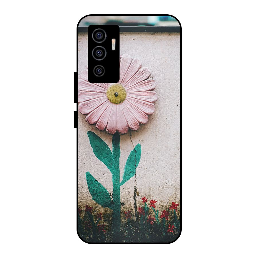 Creativity Flower Metal Back Case for Vivo V23e