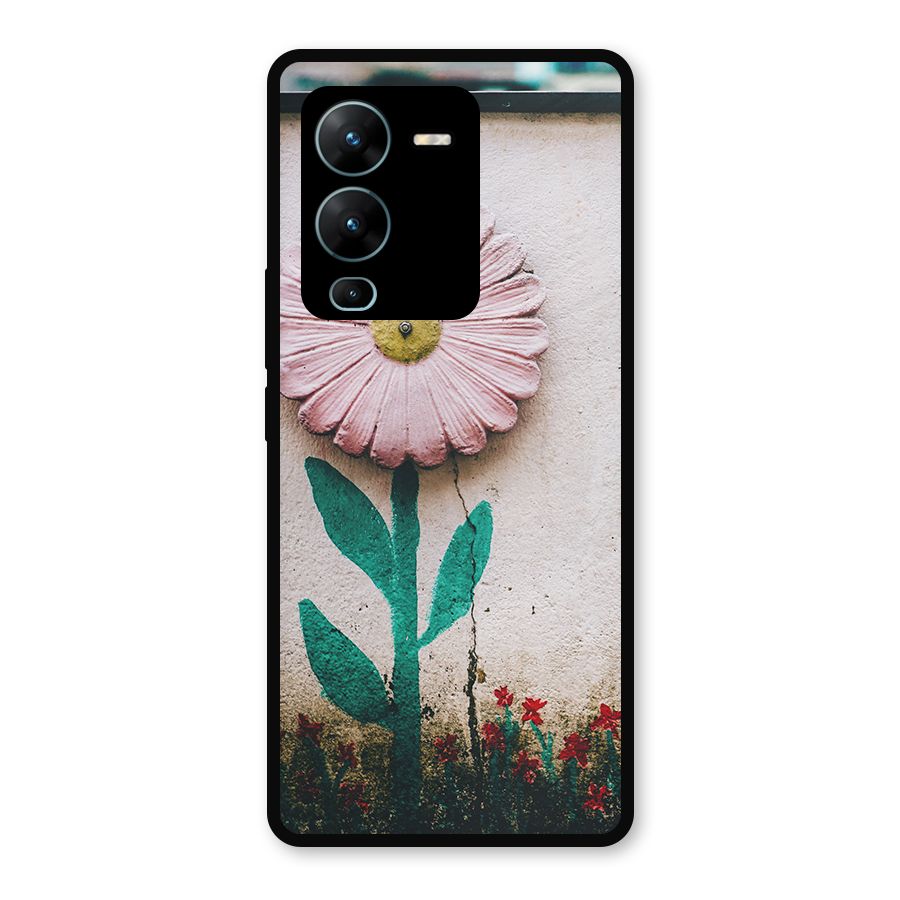Creativity Flower Metal Back Case for Vivo V25 Pro
