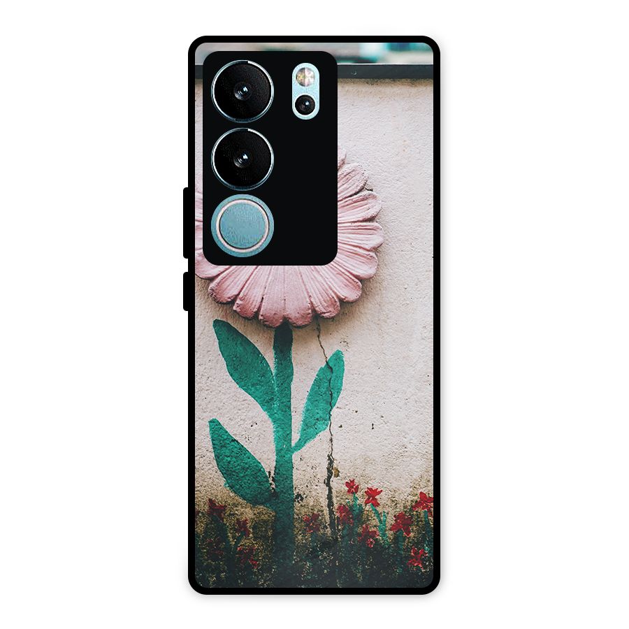 Creativity Flower Metal Back Case for Vivo V29