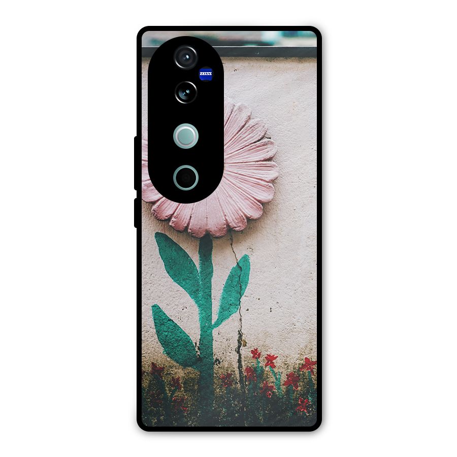 Creativity Flower Metal Back Case for Vivo V40 Pro