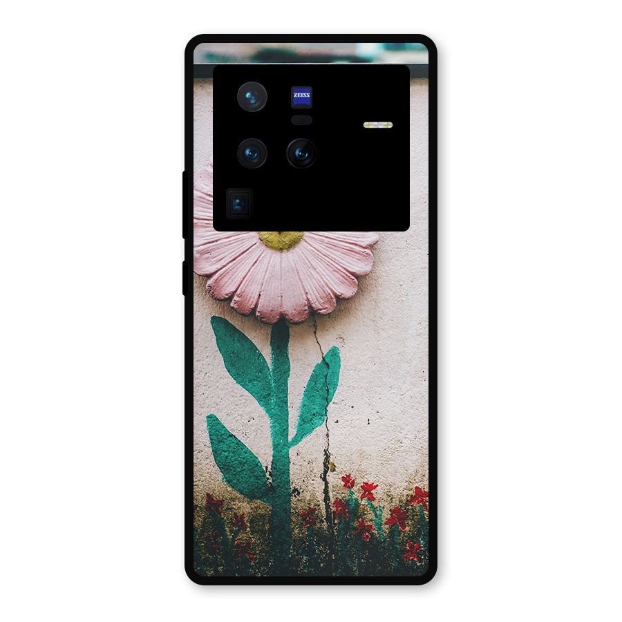 Creativity Flower Metal Back Case for Vivo X80 Pro