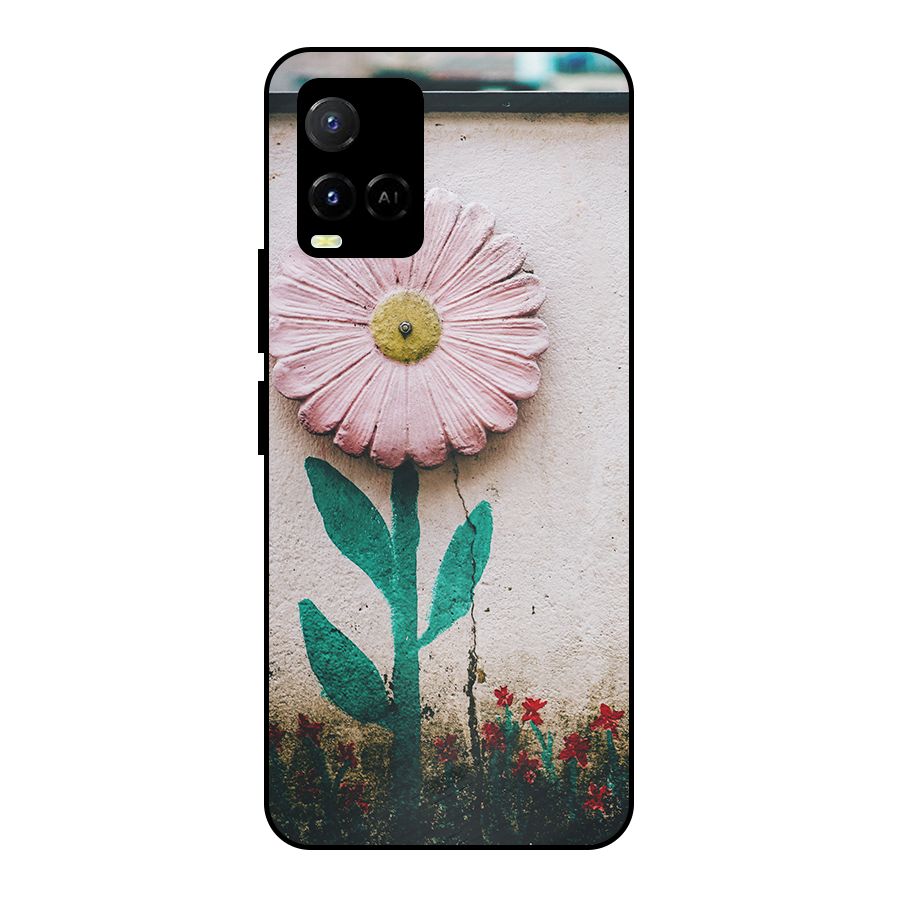 Creativity Flower Metal Back Case for Vivo Y21A