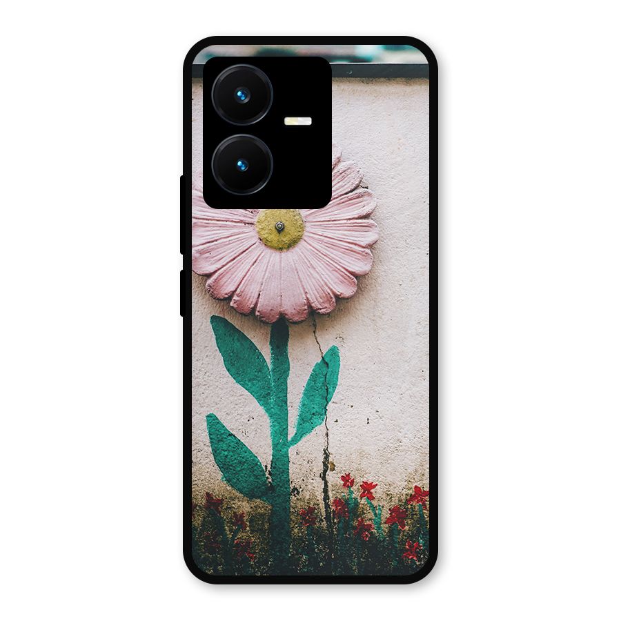 Creativity Flower Metal Back Case for Vivo Y22
