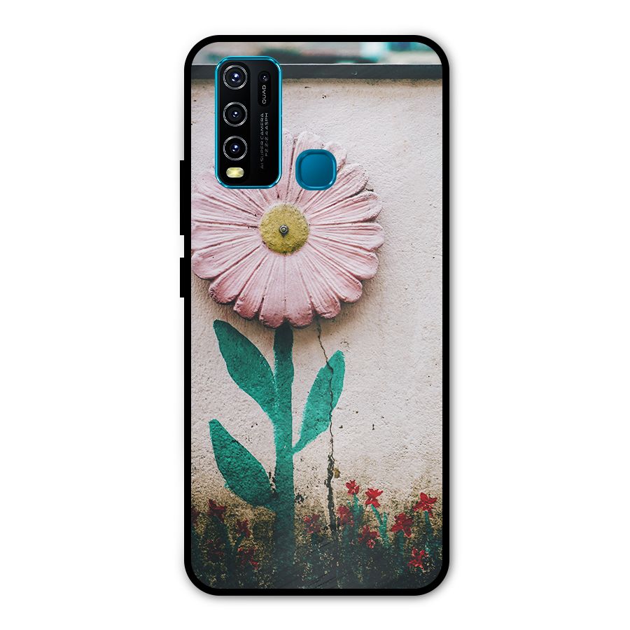 Creativity Flower Metal Back Case for Vivo Y30
