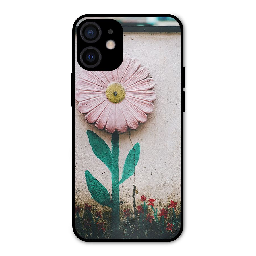 Creativity Flower Metal Back Case for iPhone 12 Mini