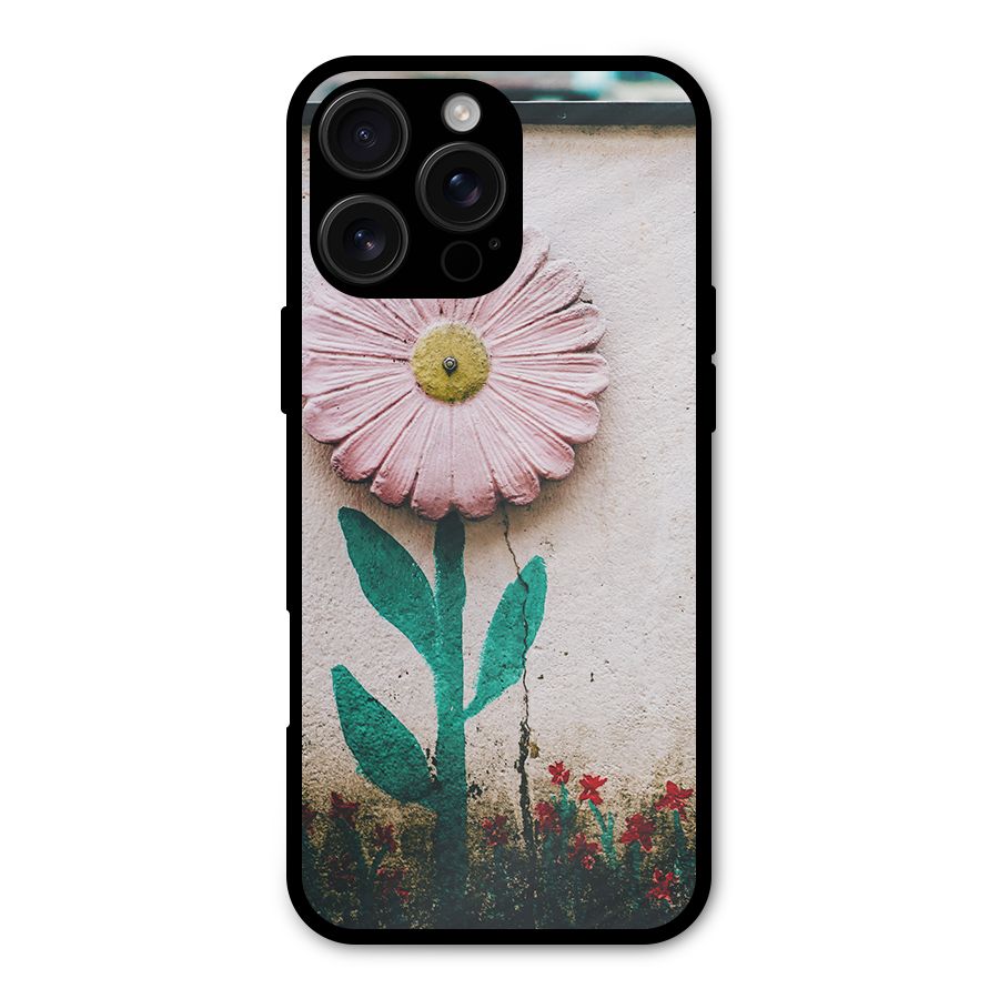 Creativity Flower Metal Back Case for iPhone 16 Pro Max