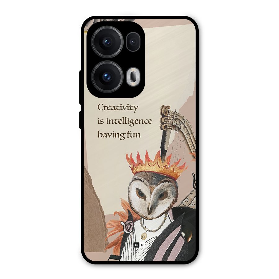 Creativity Intelligence Metal Back Case for Oppo Reno13 Pro