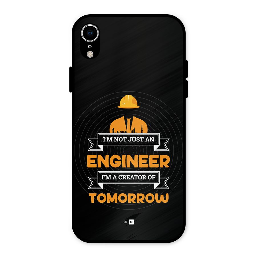 Creator Of Tomorrow Metal Back Case for iPhone XR