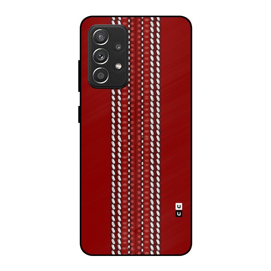 Cricket Ball Design Metal Back Case for Galaxy A52s 5G