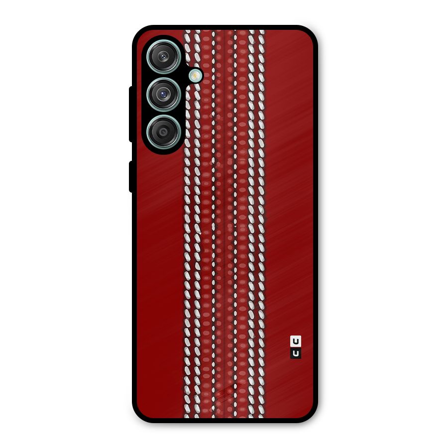 Cricket Ball Design Metal Back Case for Galaxy M55 5G
