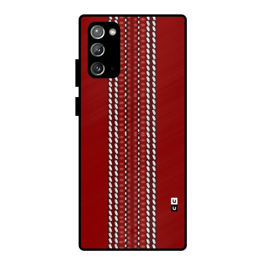 Cricket Ball Design Metal Back Case for Galaxy Note 20