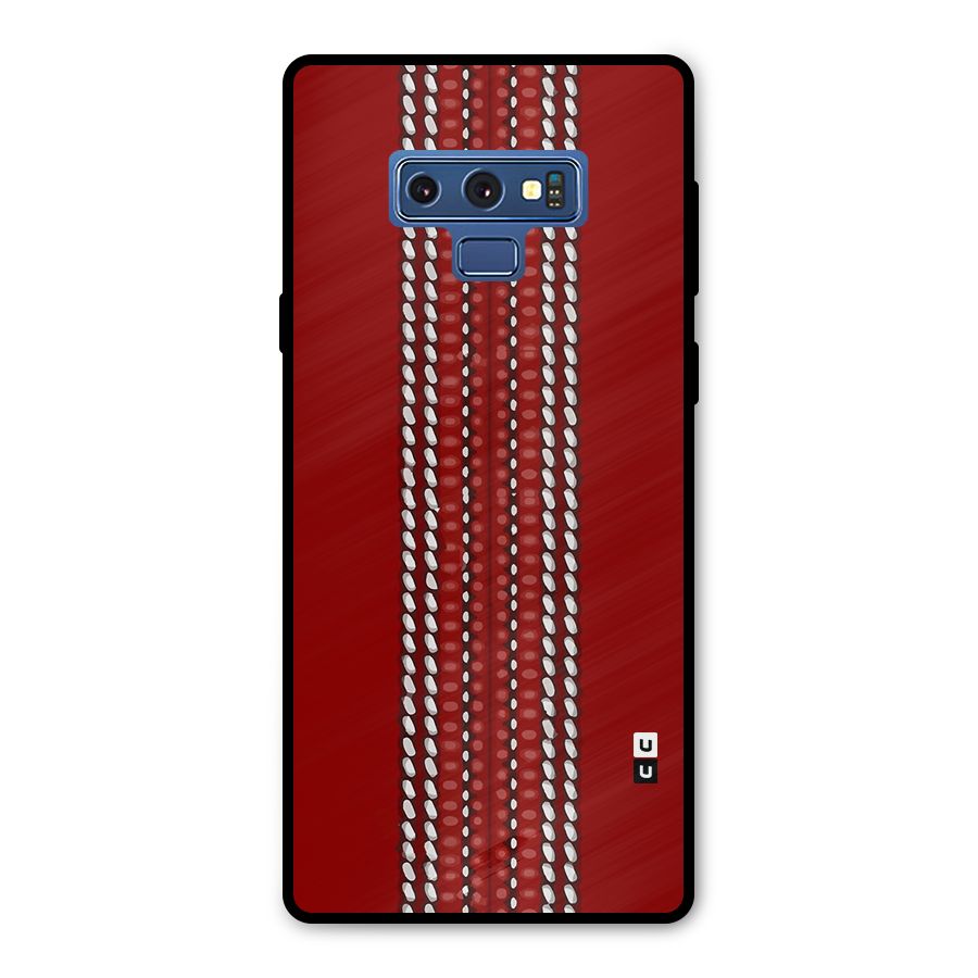 Cricket Ball Design Metal Back Case for Galaxy Note 9