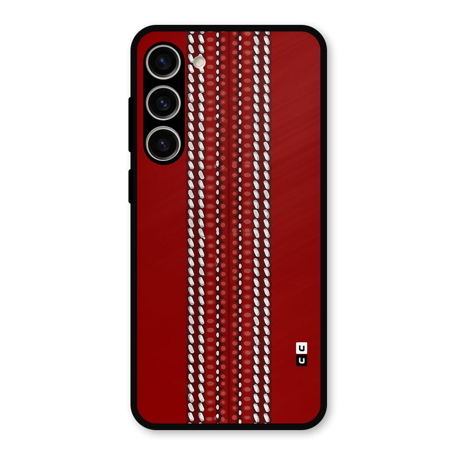 Cricket Ball Design Metal Back Case for Galaxy S23 Plus