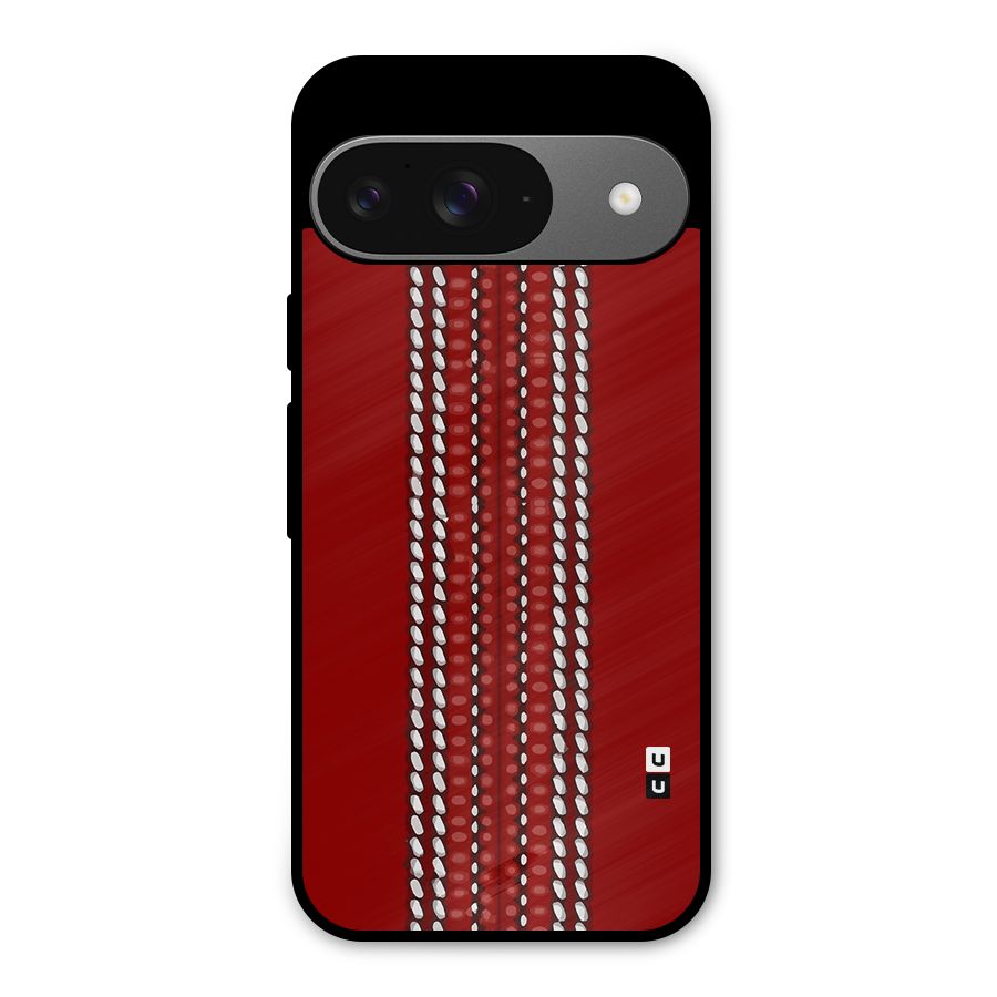 Cricket Ball Design Metal Back Case for Google Pixel 9