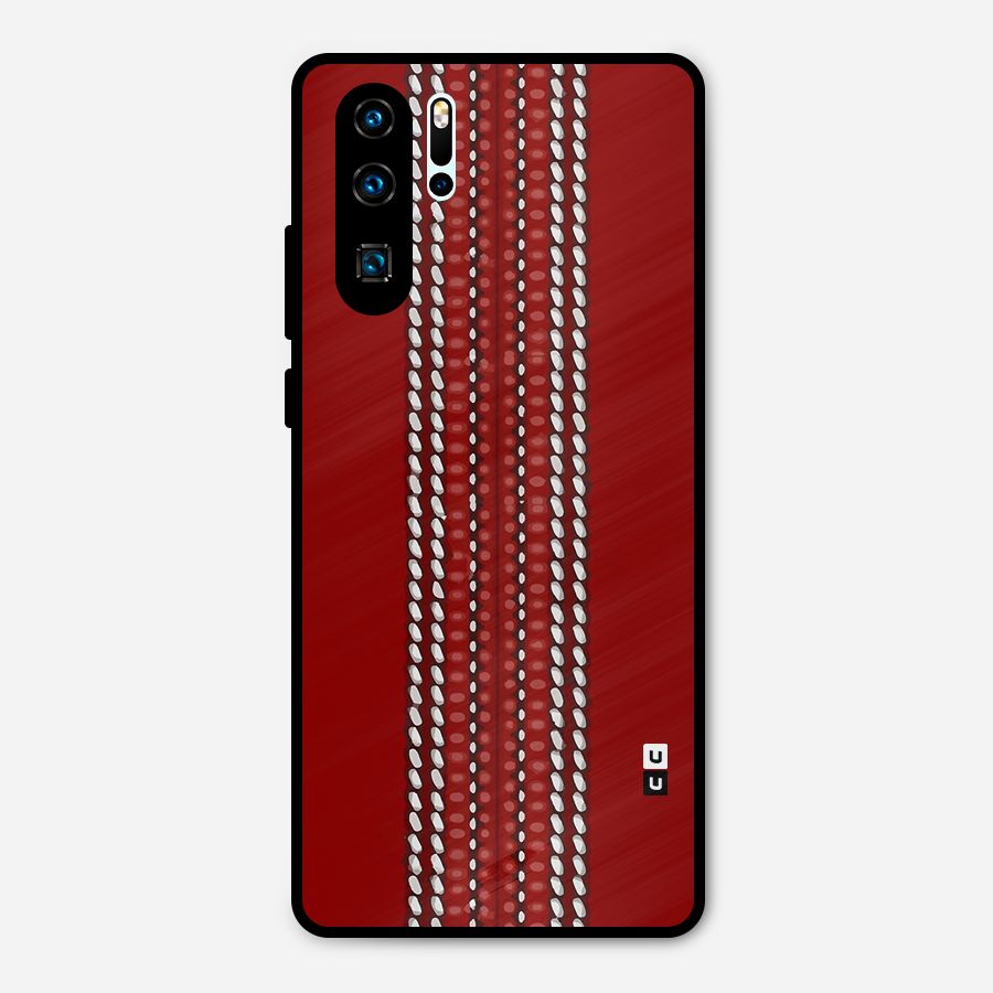 Cricket Ball Design Metal Back Case for Huawei P30 Pro