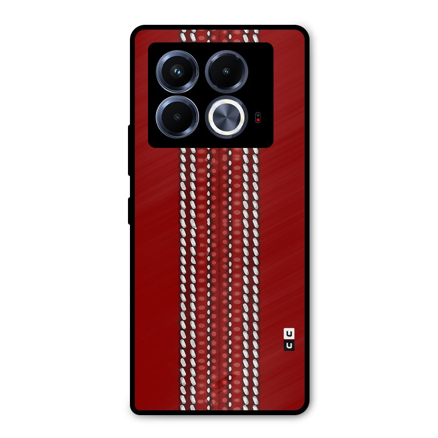 Cricket Ball Design Metal Back Case for Infinix Note 40 5G