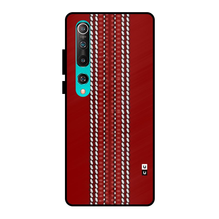 Cricket Ball Design Metal Back Case for Mi 10