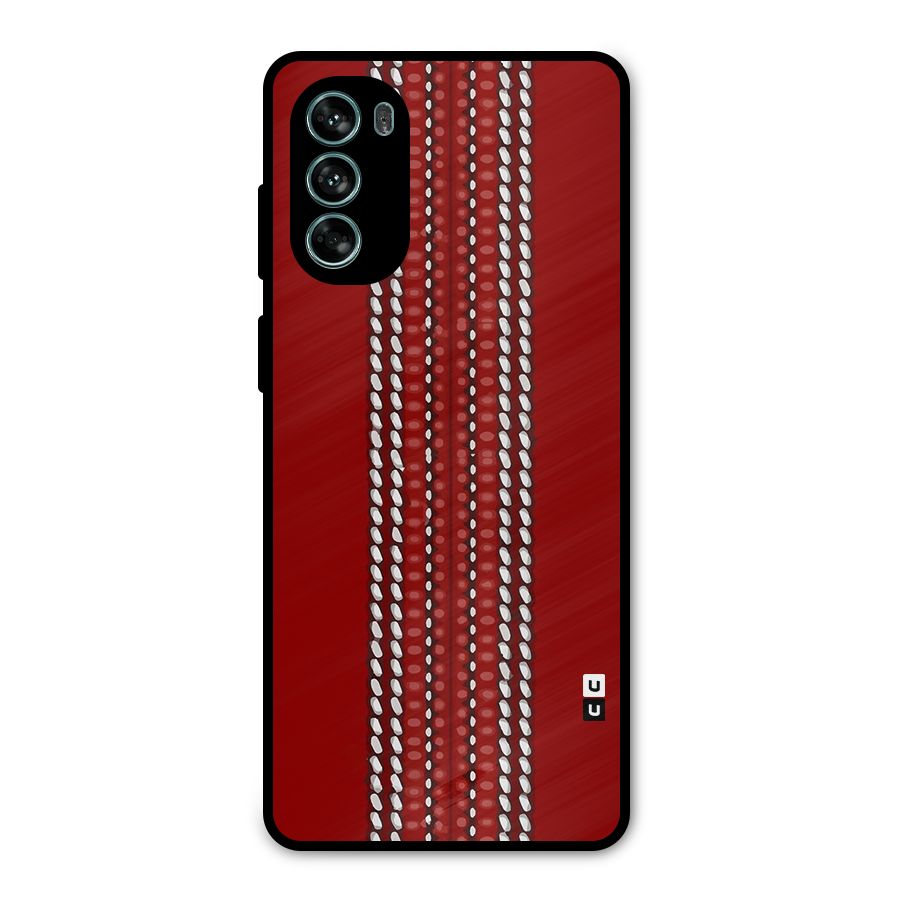 Cricket Ball Design Metal Back Case for Moto G62