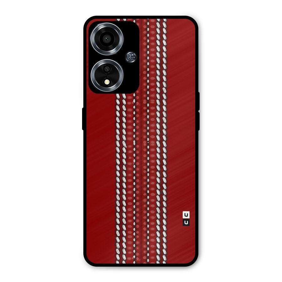 Cricket Ball Design Metal Back Case for Oppo A59