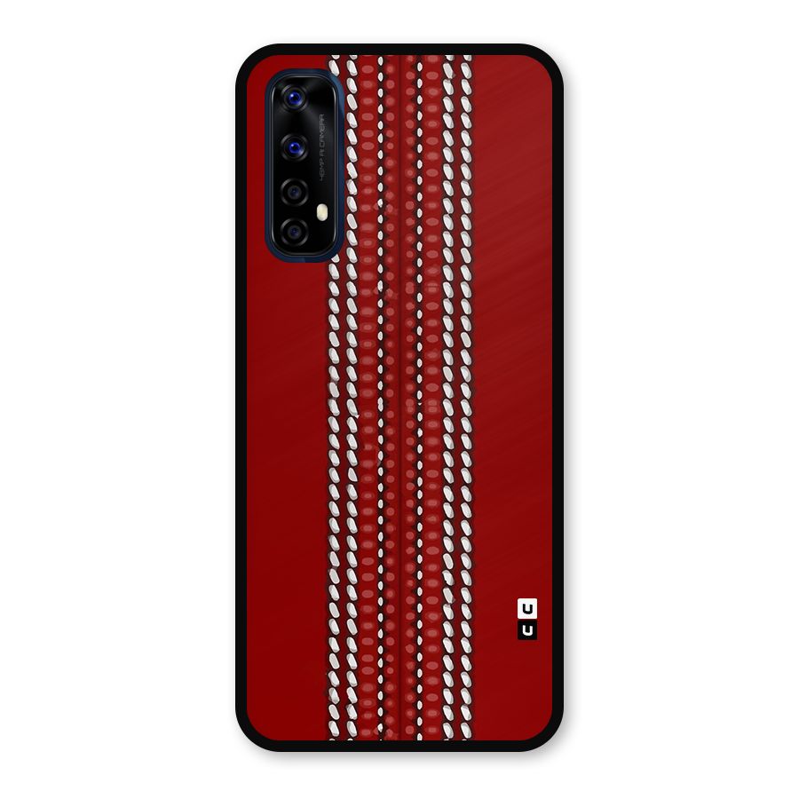 Cricket Ball Design Metal Back Case for Realme Narzo 20 Pro