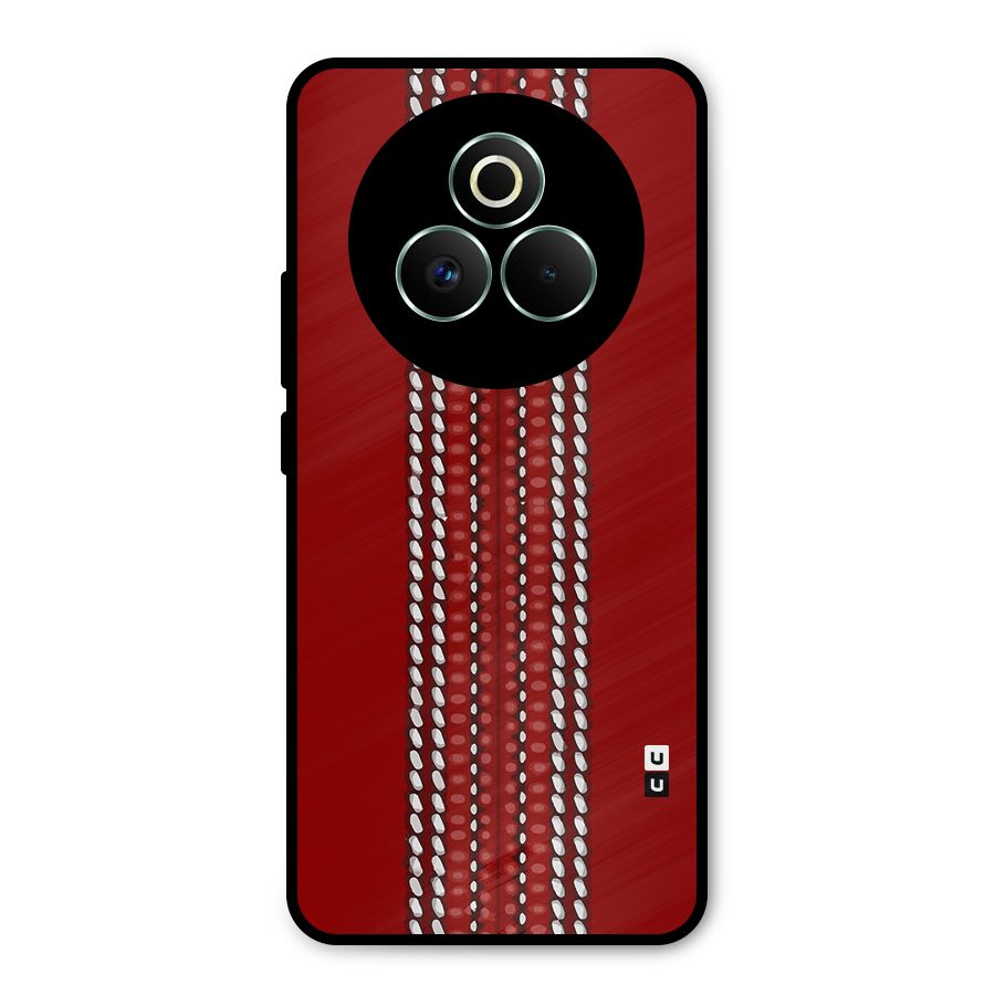 Cricket Ball Design Metal Back Case for Realme P3 Pro