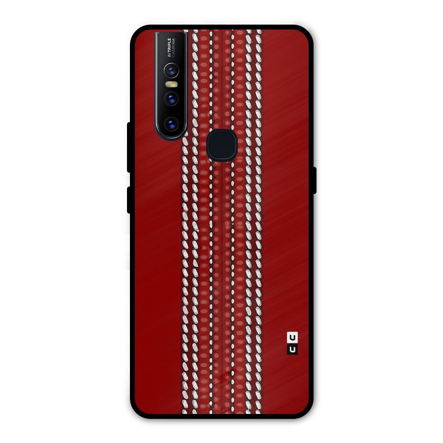 Cricket Ball Design Metal Back Case for Vivo V15
