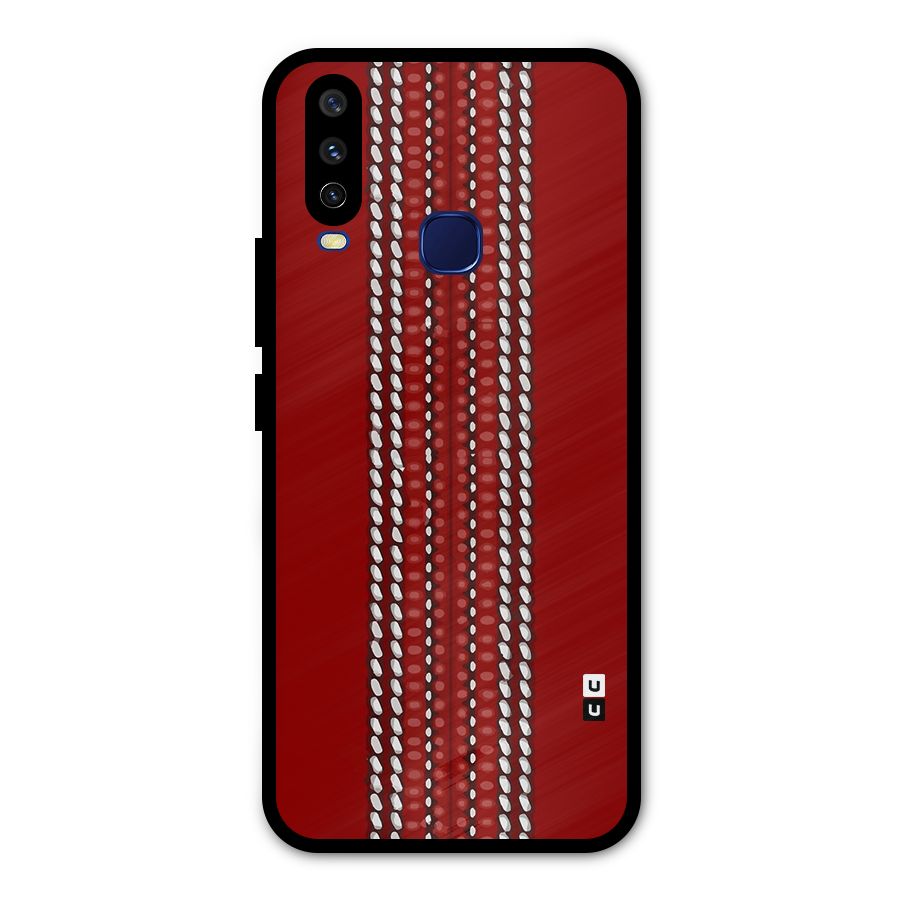 Cricket Ball Design Metal Back Case for Vivo V17