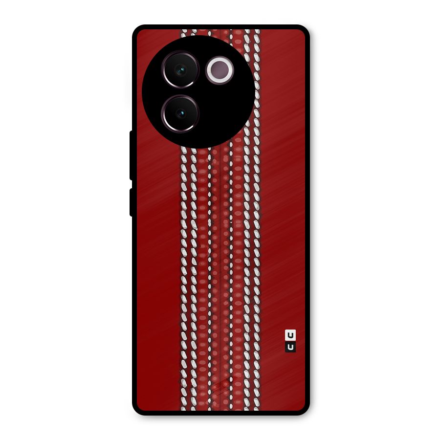 Cricket Ball Design Metal Back Case for Vivo V30e