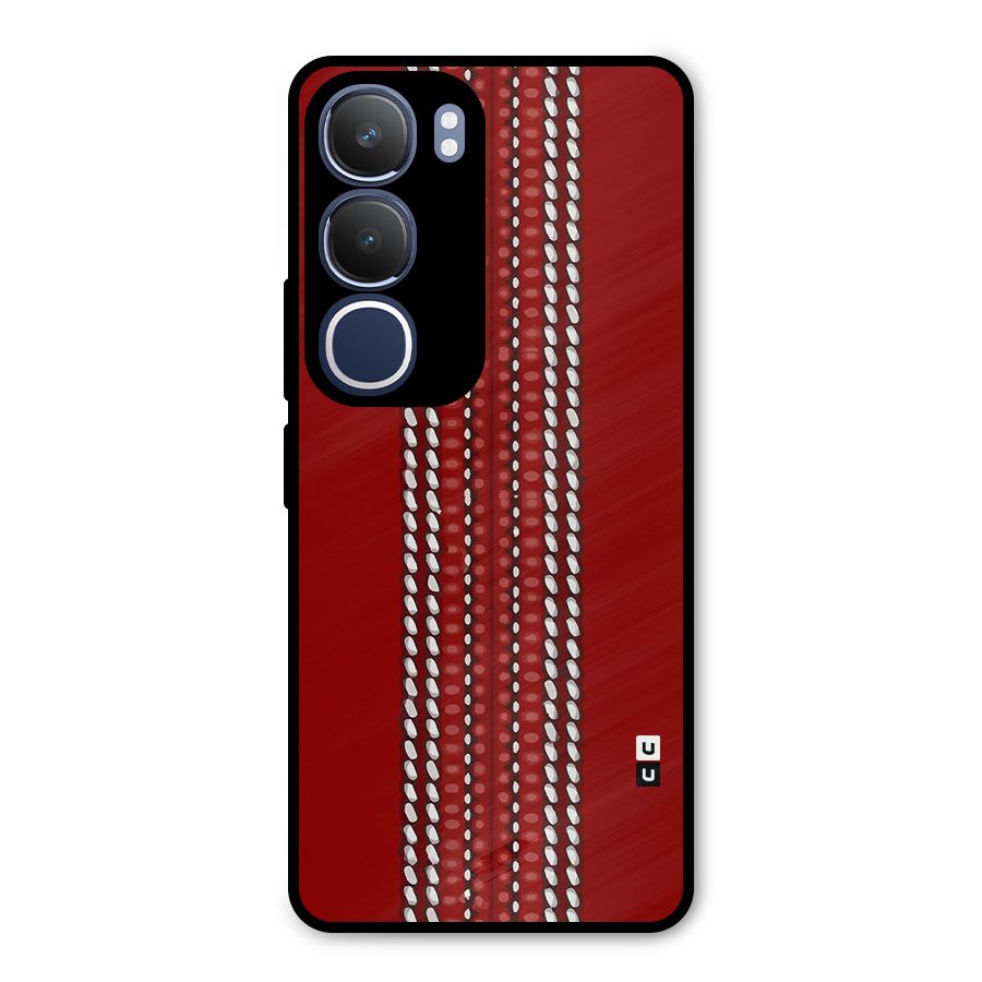 Cricket Ball Design Metal Back Case for Vivo Y29