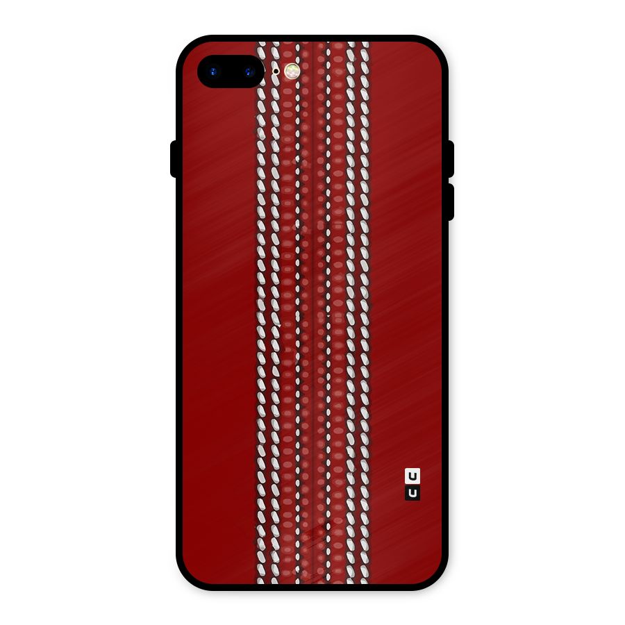 Cricket Ball Design Metal Back Case for iPhone 8 Plus