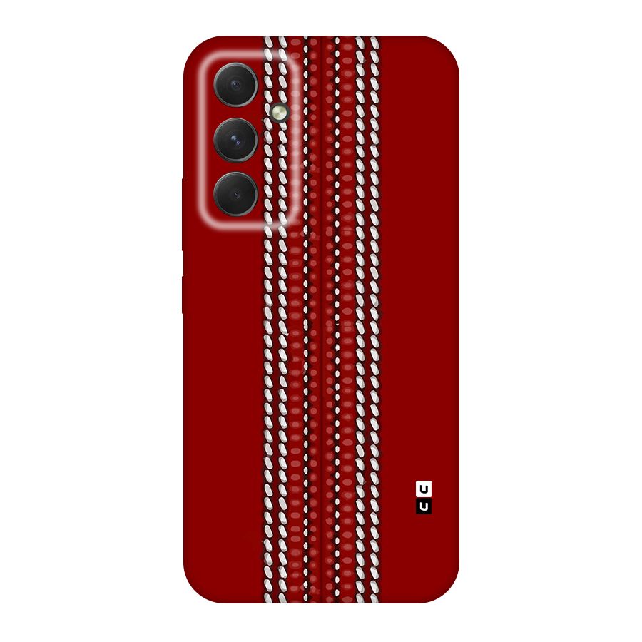 Cricket Ball Design Original Polycarbonate Back Case for Galaxy A54