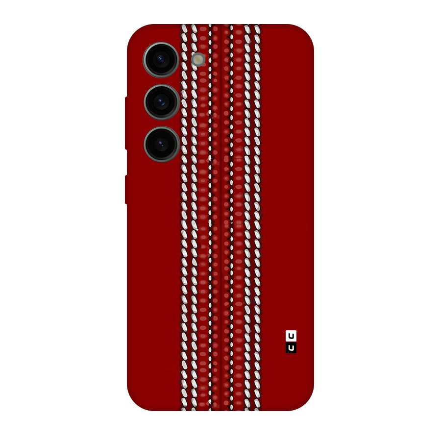 Cricket Ball Design Original Polycarbonate Back Case for Galaxy S23