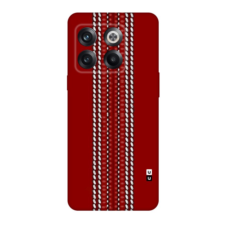 Cricket Ball Design Original Polycarbonate Back Case for OnePlus 10T