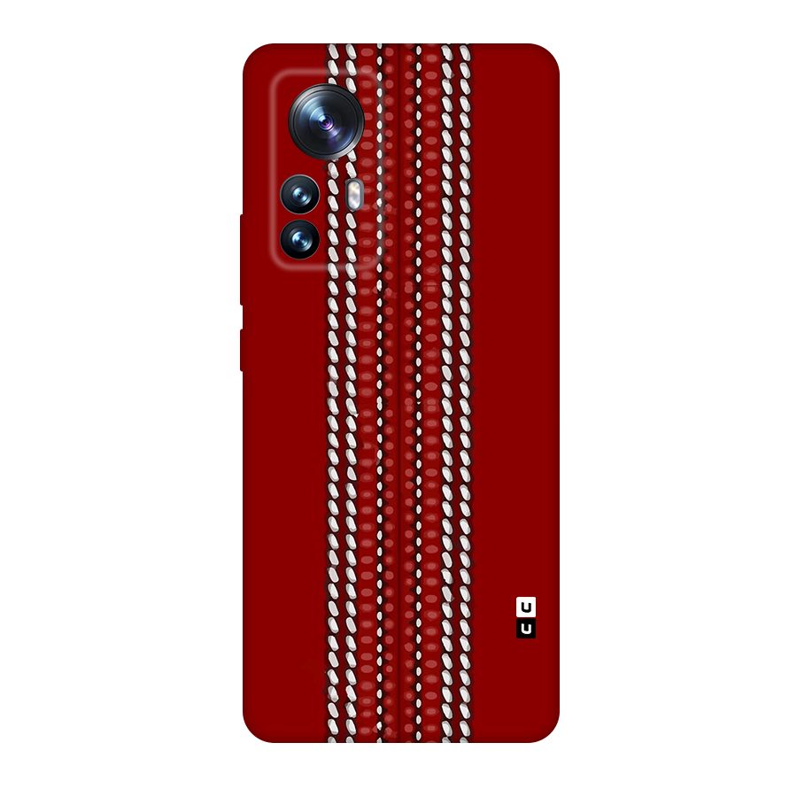 Cricket Ball Design Original Polycarbonate Back Case for Xiaomi 12 Pro