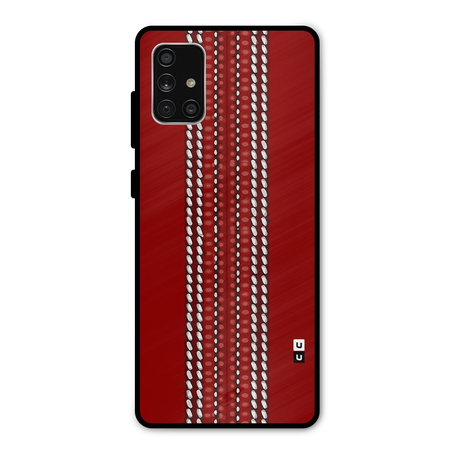 Cricket Ball Pattern Metal Back Case for Galaxy A71