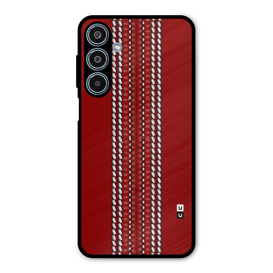Cricket Ball Pattern Metal Back Case for Galaxy M35