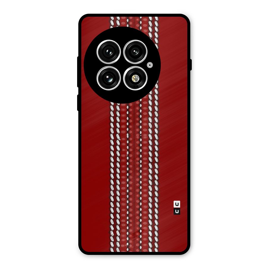 Cricket Ball Pattern Metal Back Case for OnePlus 13
