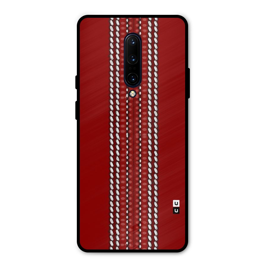 Cricket Ball Pattern Metal Back Case for OnePlus 7 Pro