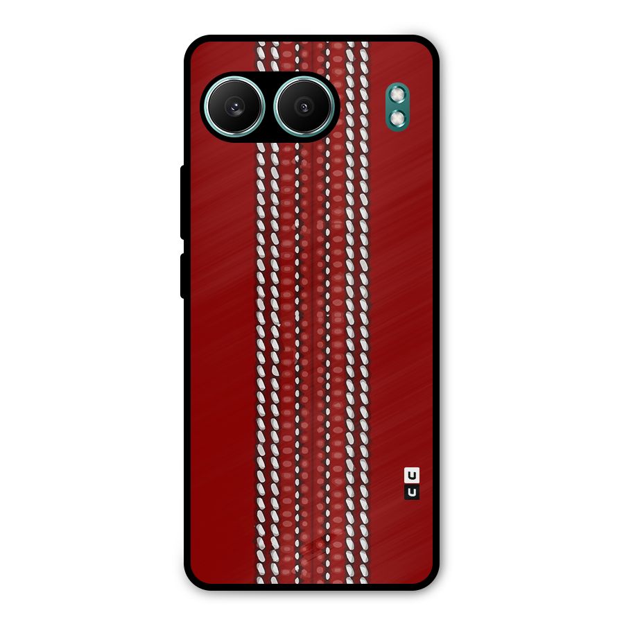 Cricket Ball Pattern Metal Back Case for OnePlus Nord 4