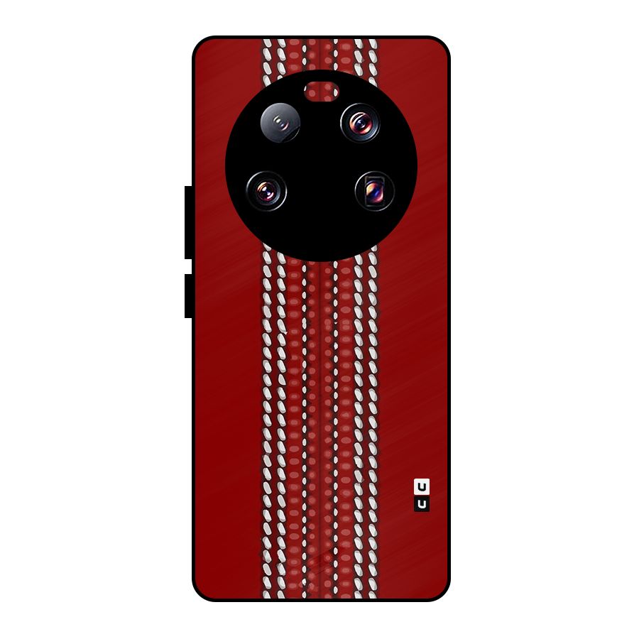 Cricket Ball Pattern Metal Back Case for Xiaomi 13 Ultra