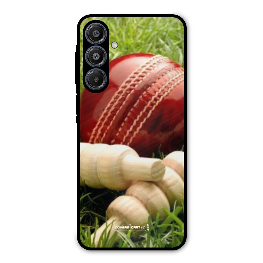 Cricket Ball and Stumps Metal Back Case for Galaxy A16 5G