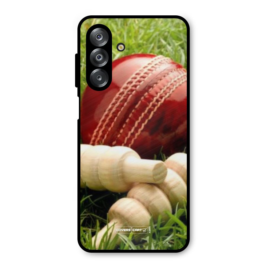 Cricket Ball and Stumps Metal Back Case for Galaxy A26